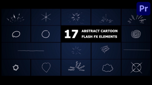 Abstract Cartoon Flash FX Elements | Premiere Pro MOGRT - 50394095