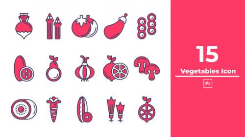 Vegetables Icon Premiere Pro - 50436506