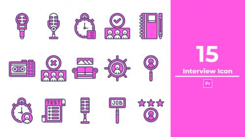 Interview Icon Premiere Pro - 50436883