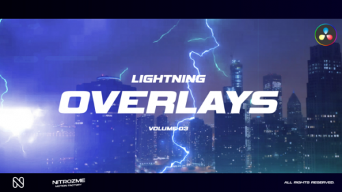 Lightning Overlays Vol. 03 for DaVinci Resolve - 50456638
