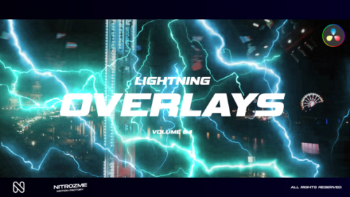 Lightning Overlays Vol. 04 for DaVinci Resolve - 50457000