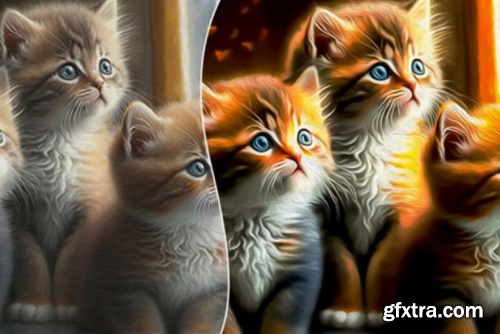 Painted Cartoon Photoshop Action Painted Cartoon Photoshop Action