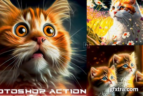 Painted Cartoon Photoshop Action Painted Cartoon Photoshop Action