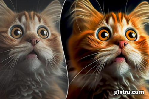 Painted Cartoon Photoshop Action Painted Cartoon Photoshop Action