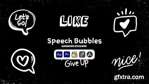 Videohive Speech Bubbles Animated Stickers 50571347