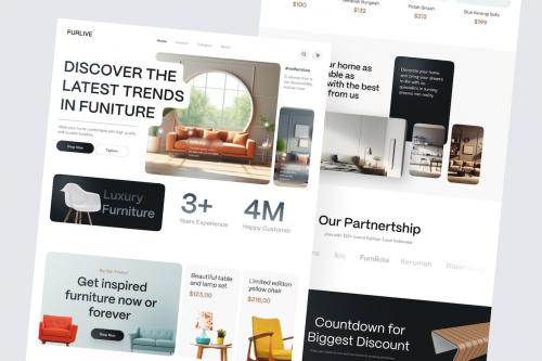 Furlive - Furniture Landing Page