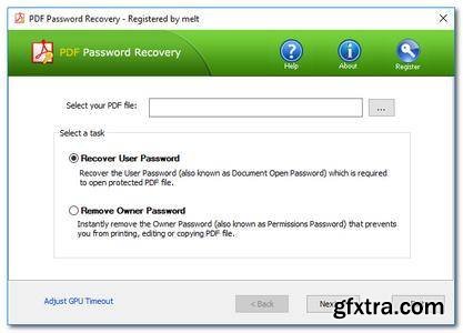 Top Password PDF Password Recovery 2.50 Portable