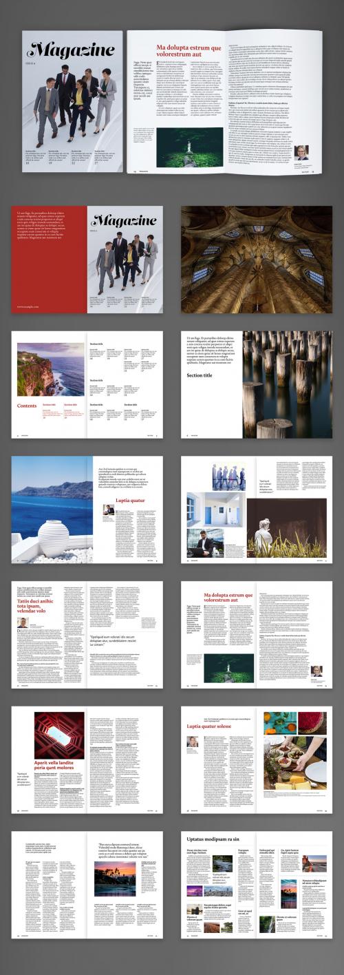 Annual Review Magazine Brochure Layout - 402932934