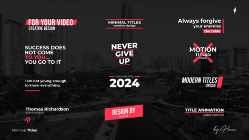 Minimal Titles FCPX - 50472034