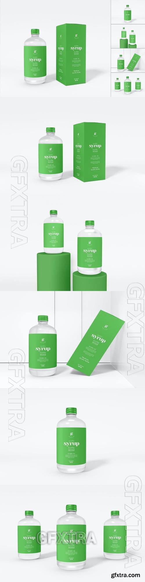Medicine Bottle Branding Mockup Set ED9HJ65