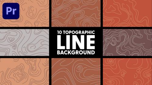Topographic Line Background - 50474412