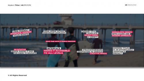 Modern Titles | FCPX - 50492155