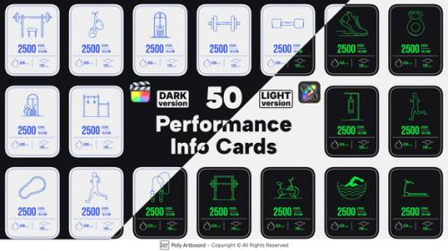 Fitness Performance Info Cards For Final Cut Pro X - 50493090