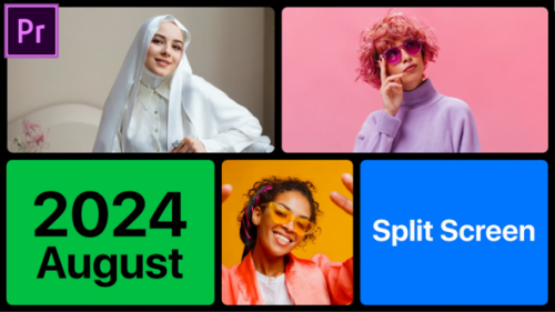 Multiscreen Slideshow | Mosaic Opener MOGRT for Premier Pro - 50496320