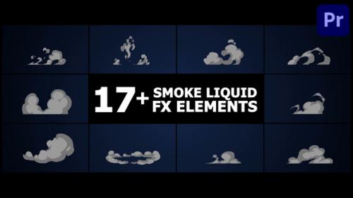Smoke Liquid Style Elements | Premiere Pro MOGRT - 50357753