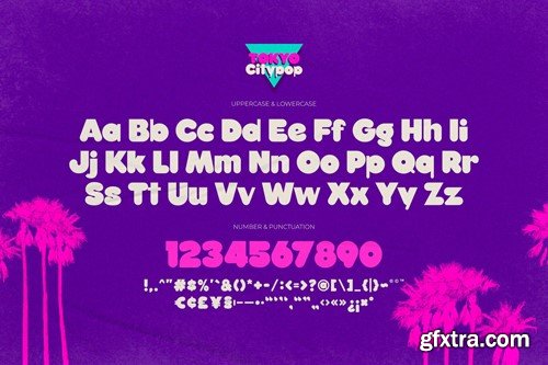 Tokyo City Pop - Retro Pop Font 87389A7