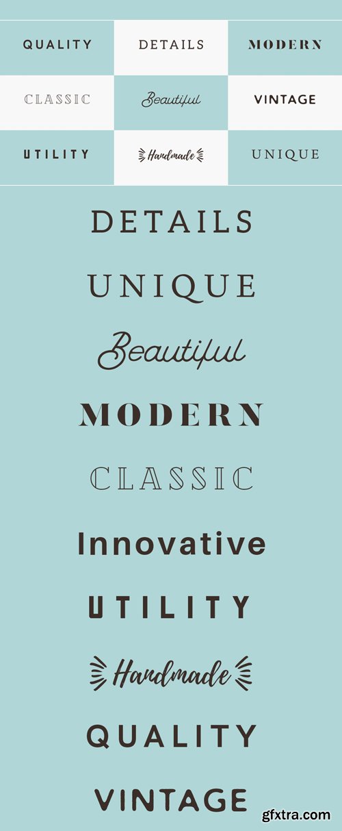 Font Pack - 10 Stylish Fonts