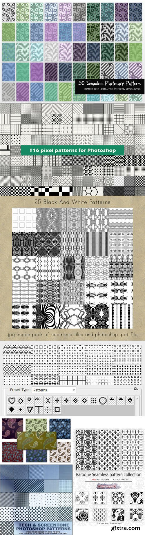 Awesomre Seamless Patterns Collection for Photoshop