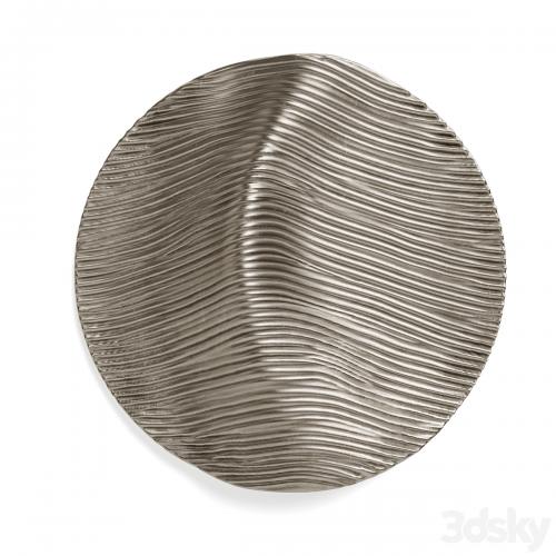 Waves variation Round wall panel