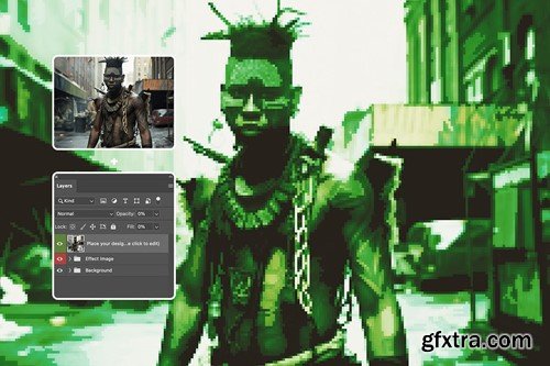 Colorful Pixels Photo Effect 5HQ9VQ8 Colorful Pixels Photo Effect 5HQ9VQ8