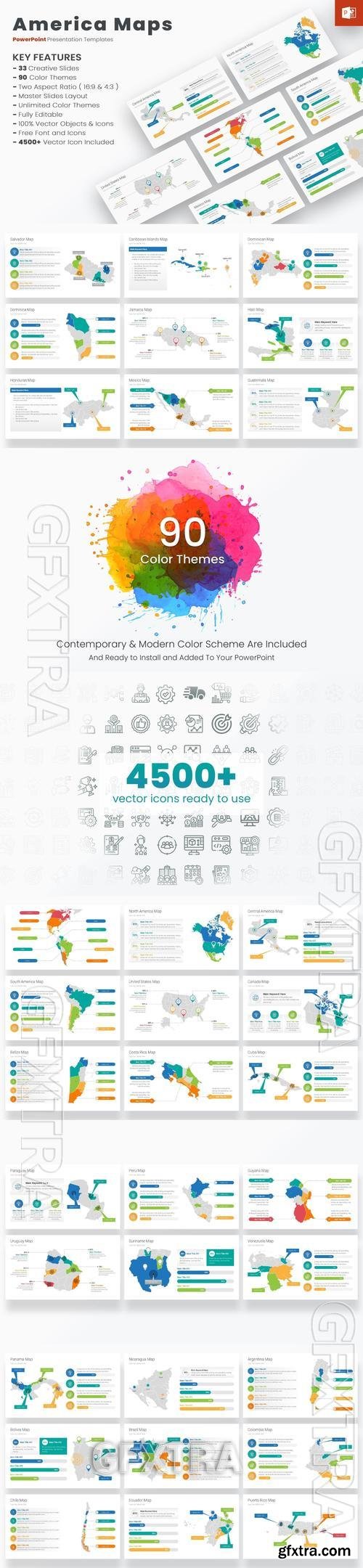 America Maps PowerPoint Templates WJAE3RE