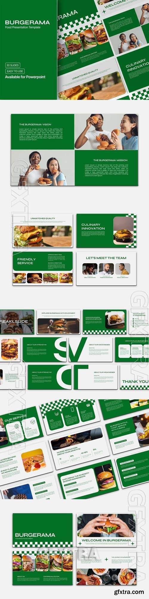BURGERAMA - Powerpoint Template M36CTU5 BURGERAMA - Powerpoint Template M36CTU5