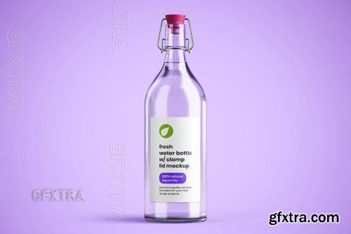 Glass Water Bottle Mockup A68DYL2 Glass Water Bottle Mockup A68DYL2