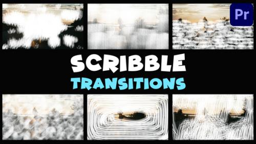 Scribble Transitions | Premiere Pro MOGRT - 50446449