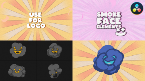 Explosion Smoke Face Elements | DaVinci Resolve - 50500806