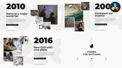 Clean Corporate Timeline Presentation for DaVinci Resolve - 50500886
