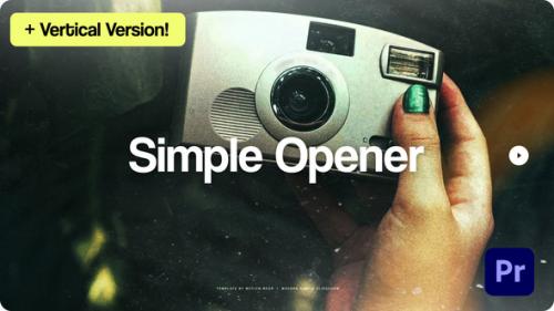 Simple Opener For Premiere Pro - 50509487