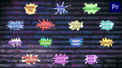 Splat Titles for Premiere Pro - 50510289