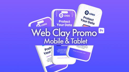 Web Clay Promo Mobile & Tablet for Premiere Pro - 50510710