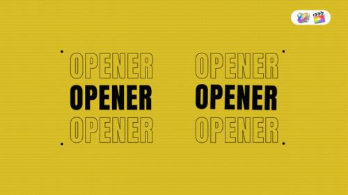 Short Logo Opener for Apple Motion and FCPX - 50542030
