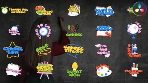 Back To School Titles | DaVinci Resolve - 50546925