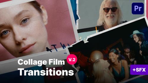 Film Collage Transitions v2 - 50560341