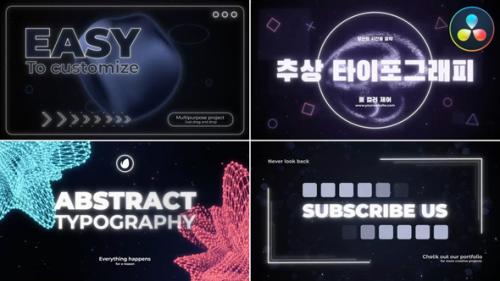 Abstract Typography | DaVinci Resolve - 50567443