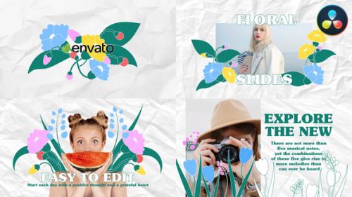 Floral Slides for DaVinci Resolve - 50568142