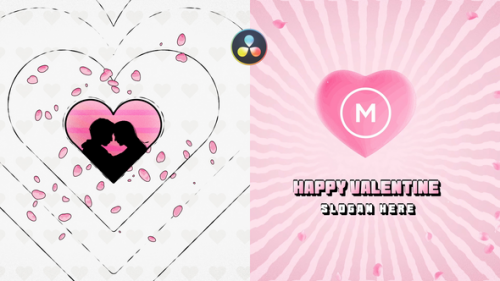 Valentine Retro Logo Reveal - 50573073