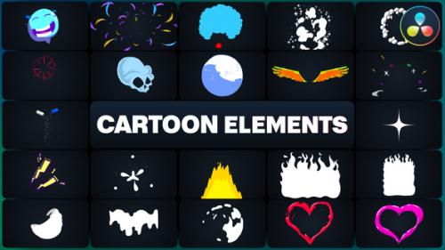 Cartoon Elements for DaVinci Resolve - 50588908