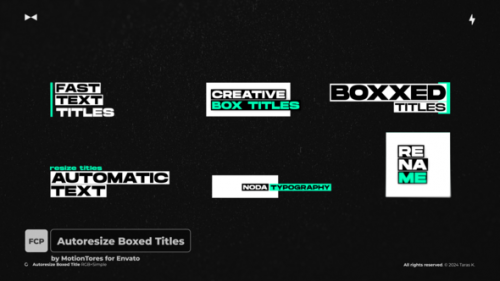 Autoresize Boxed Titles FCPX - 50593119