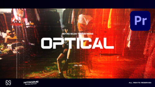 Retro Scanlines Optic Transitions Vol. 02 for Premiere Pro - 50606570