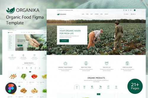 Organika - Organic Farming & Shop Figma Template