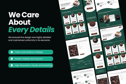 Aroma Brew - Specialty Coffee Beans Landing Page