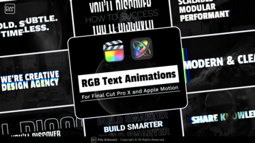 RGB Text Animations For Final Cut Pro X - 50631145