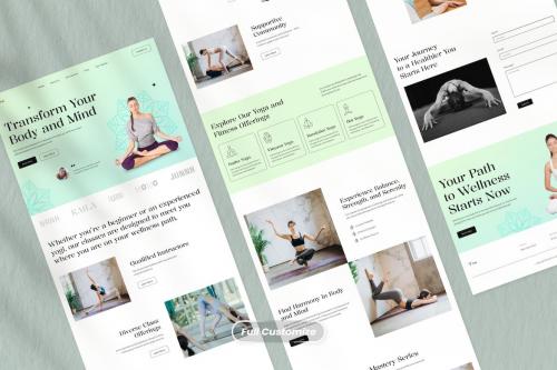 Yoga and Fitness Landing Page - Yui