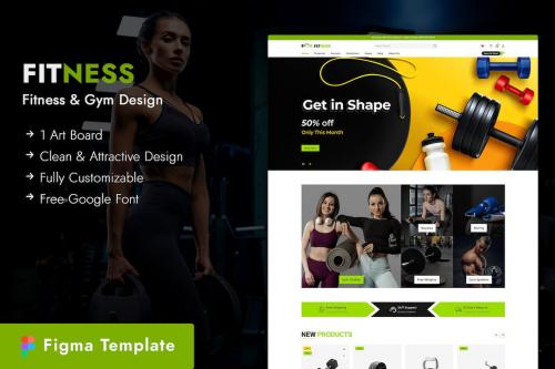 Fitness - Gym and Fitness Figma Template
