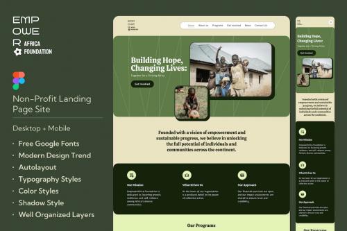 Empower Africa Non-Profit - Figma Template