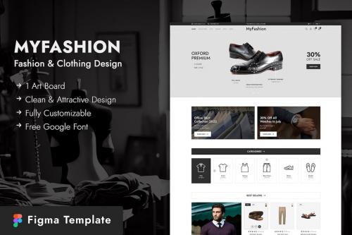 MyFashion - Fashion and Clothing Figma Template