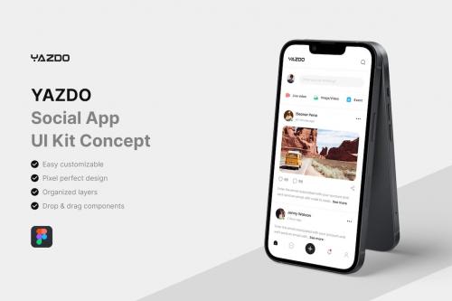 YAZDO - Social Media App UI Kit